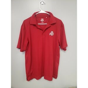 Ohio State Buckeyes Cutter & Buck Polo  Men's Red Medium